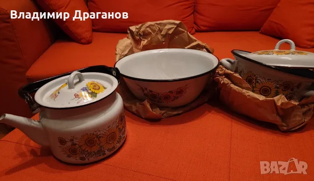 Винтидж комплект съдове, снимка 3 - Прибори за хранене, готвене и сервиране - 56729487