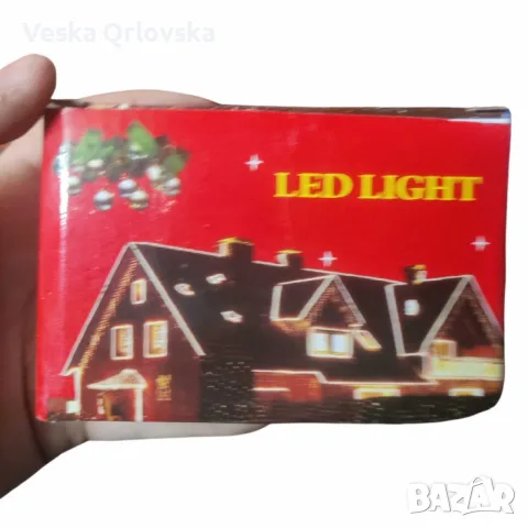 Коледни LED лампички с многоцветни, топъл и студен бял цвят