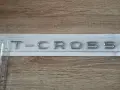 сребрист надпис Volkswagen T-Cross, снимка 4