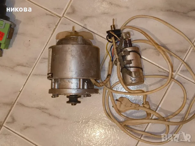 Електромотор 60W с кондензатор, прекъсвач и кабел