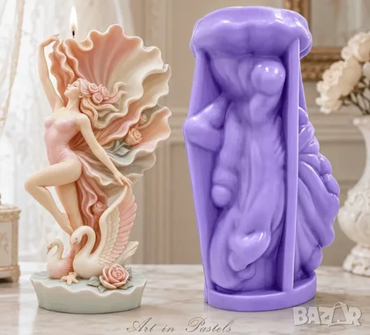 Молд жена с лебеди, снимка 5 - Форми - 56600920