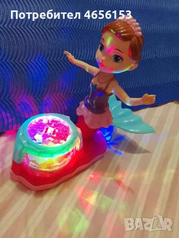КУКЛА РУСАЛКА с LED проектор и музика Lala, снимка 5 - Музикални играчки - 56574817