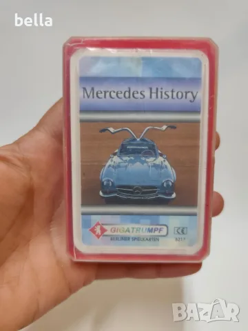 Колекционерска игра с карти (авто-квартет) "Mercedes History" от известната немска серия GIGATRUMPF