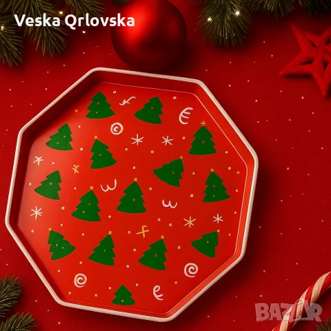 Практична Коледна табла с елхички, снимка 2 - Коледни подаръци - 56644504