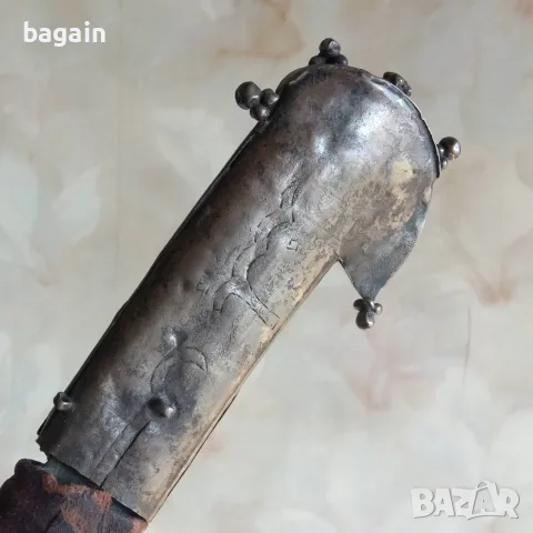 Сребърна дръжка, шашка, ятаган., снимка 3 - Антикварни и старинни предмети - 56642494