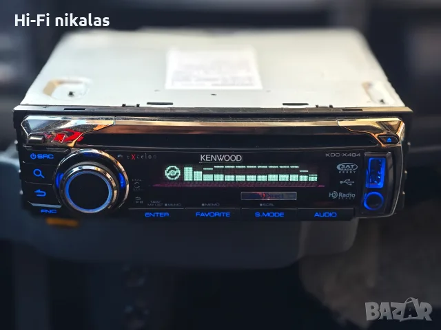FM стерео авторадио касетофон CD MP3 USB плейър KENWOOD KDC-X494