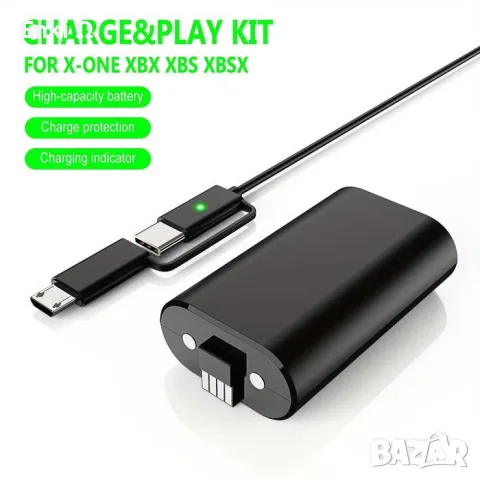 Батерия за Xbox One/X Series 1200mAh + кабел – Новa