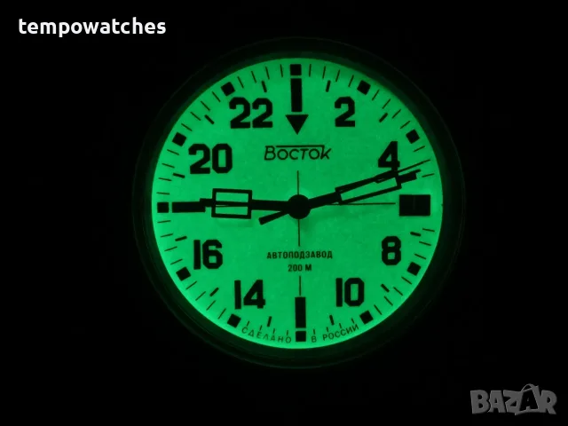 ВОСТОК АМФИБИЯ АВТОМАТИЧЕН-24 часа-FULL LUME ref: 72014Б , снимка 3 - Мъжки - 42691792