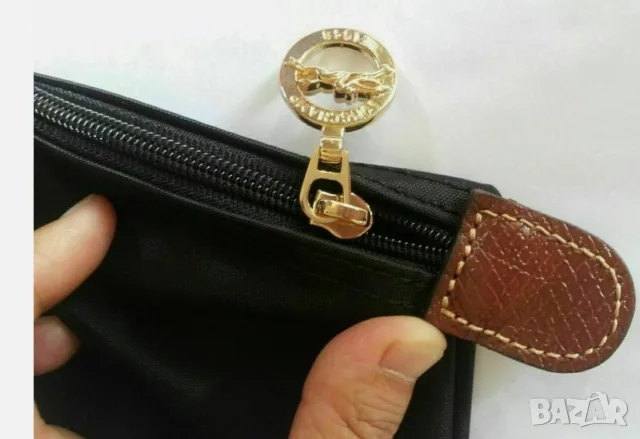 НОВА Longchamp – класическа, черна, L, дълги дръжки, снимка 11 - Чанти - 56605262