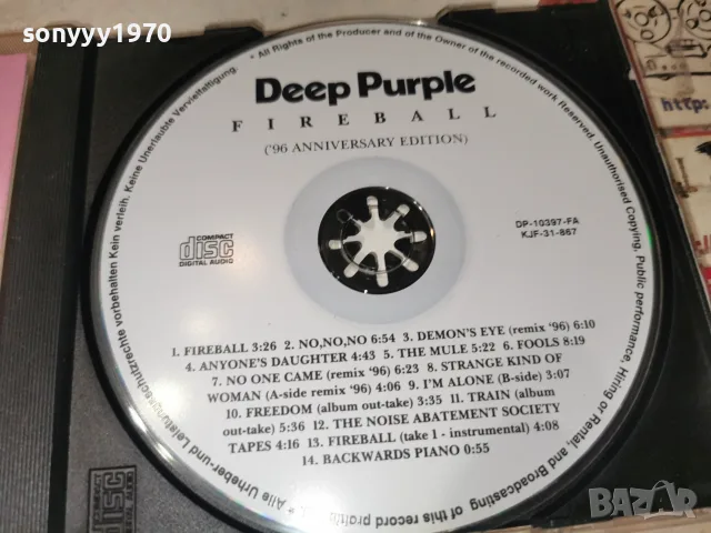 DEEP PURPLE CD 2210261920H2E8R, снимка 2 - CD дискове - 56615590