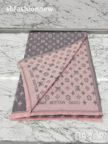 Louis Vuitton шал кашмир , снимка 9 - Шалове - 56559424
