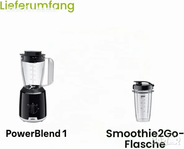 Braun PowerBlend 1 - Стационарен миксер, снимка 7 - Миксери - 56565823