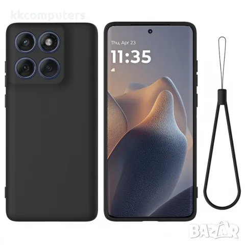Калъф за Motorola Moto G87 / G77 / G67 5G от Течен Силикон с Мека Вътрешна Подплата и Скрийн Протект
