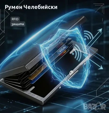 Метален RFID портфейл, снимка 4 - Портфейли, портмонета - 56582886