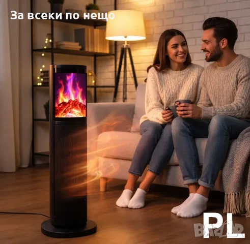 Отоплителна печка с вентилатор PTC Rosberg R51970IF, 2000W, Керам. нагр.. Led дисплей Код P3101