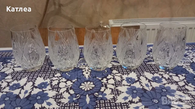 Кристални овални чаши 