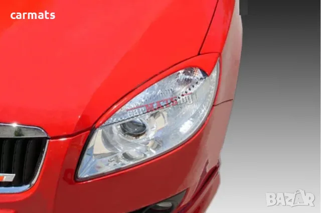 Вежди за фарове за Skoda Fabia (2007-2014) - EU - Черни