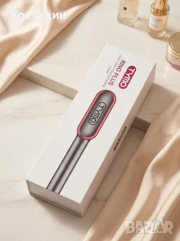 четка за изправяне на коса TYMO Ring Plus Ionic Hair Straightening Comb