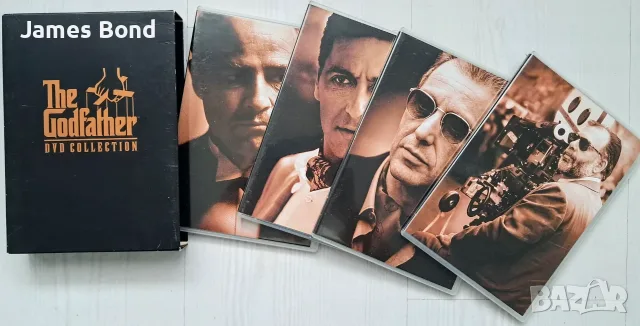ДВД (DVD) Кръстникът Колекция (5 диска) с БГ субтитри. Издание за България