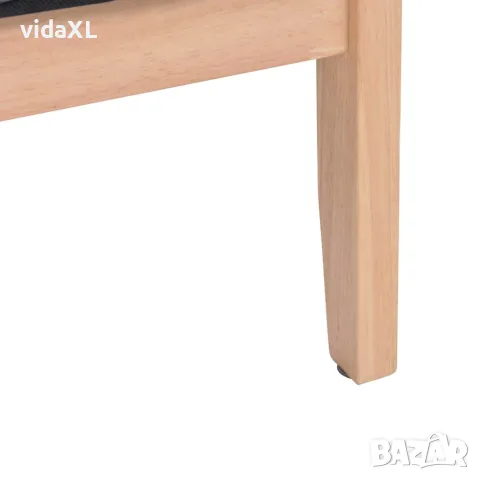 vidaXL Двуместен диван, текстил, тъмносив, снимка 4 - Дивани и мека мебел - 56146400