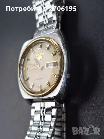 Винтидж Seiko 5 Automatic – Работещ, снимка 4 - Мъжки - 56644235