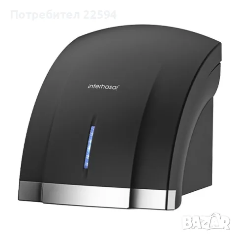 Автоматична безконтактна сушилня за ръце 1800 W електрическо отопление енергоспестяваща – Черна