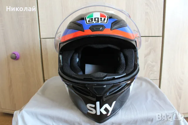 Каска AGV K1 VR46 Sky Racing, снимка 4 - Аксесоари и консумативи - 56659280