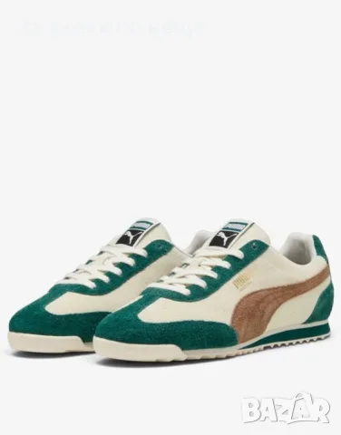 PUMA Arizona Suede Frosted Ivory White/Green Дамски Маратонки👟Дамски Спортни Обувки Код P3076