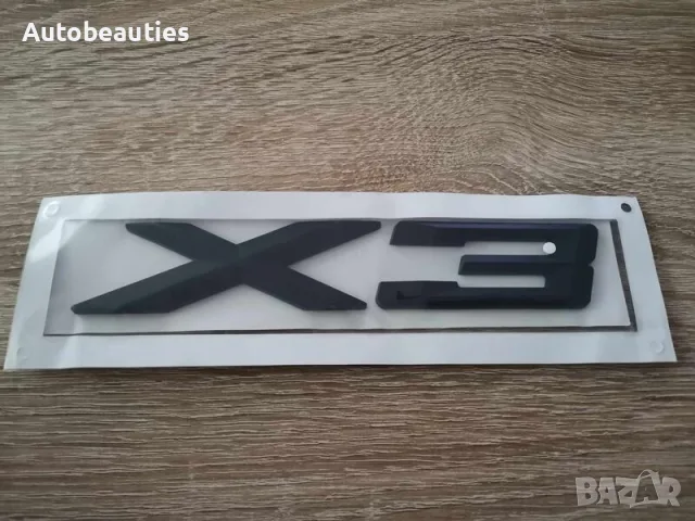 черна емблема BMW X3