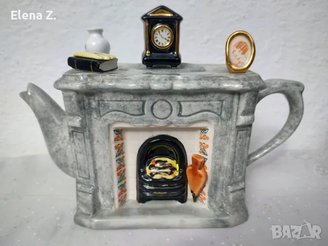 Керамичен чайник във формата на камина Swineside/Teapottery