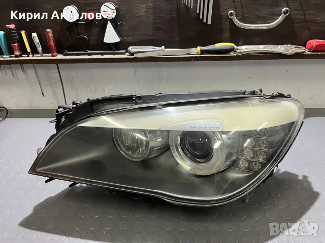 Ляв фар Dynamic за BMW F01 (преди фейс), снимка 2 - Части - 56639537