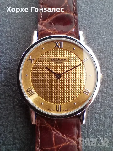 Dupont Paris. Goldplated, 29mm