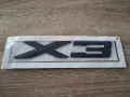 черна емблема BMW X3, снимка 1
