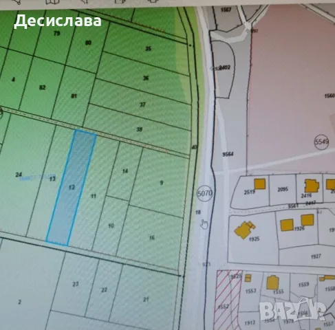 продавам парцел 1700 кв.м , снимка 3 - Парцели - 54790250
