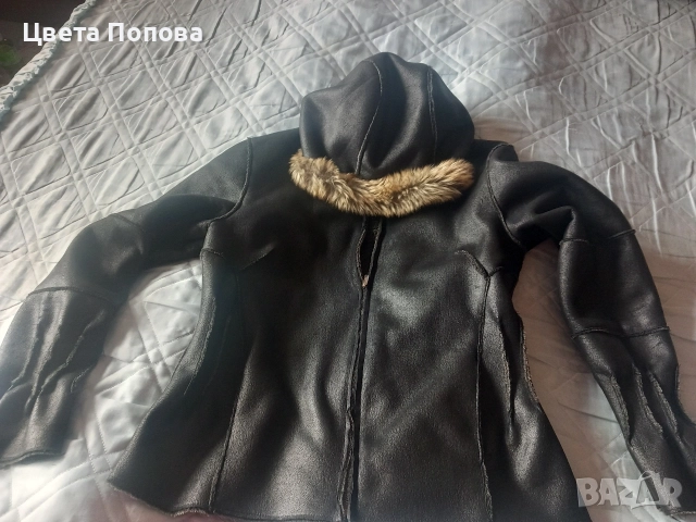 Тънко кожено яке ,есенно, снимка 2 - Якета - 56742901
