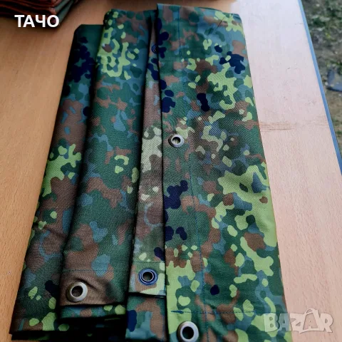 Камуфлажно платнище с капси Тип Flecktarn, снимка 9 - Къмпинг мебели - 56602588