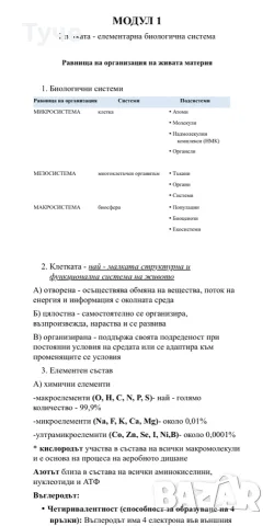 разработени теми по биология за матура в 12 клас