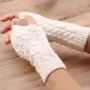 Плетени дамски ръкавици без пръсти, снимка 1