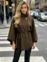 📌Дамско елегантно пончо с колан, снимка 3