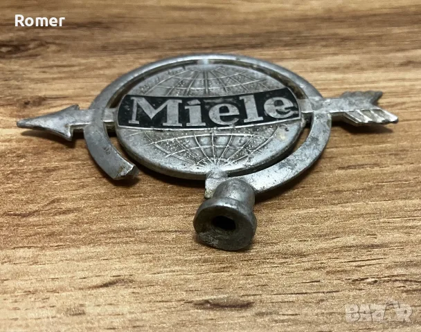 Стара емблема за велосипед/ мотопед Miele, снимка 2 - Антикварни и старинни предмети - 56688313