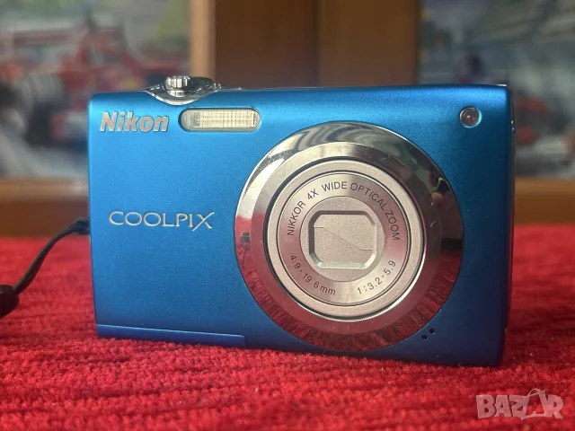 фотоапарат Nikon Coolpix S3000 (12MP, 4x оптичен зум) – Син