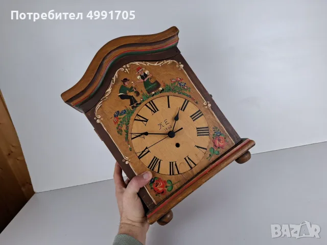 Дървен декоративен часовник, снимка 3 - Декорация за дома - 56745383