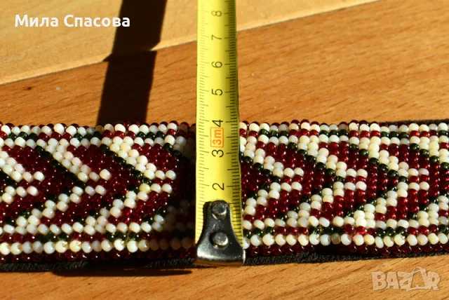 Мънистен колан за народна носия, снимка 2 - Колани - 56601111