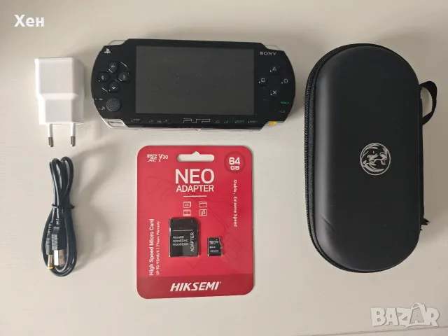 Sony PSP 1000 Playstation Portable - ARK-4 - качени много игри - хакната