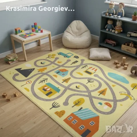 Детски килим за игра 120х160см , снимка 2 - Килими - 56748780