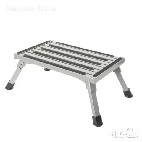 Сгъваема степенка Mercado Trade, За кемпери, каравани, Стоманена, Антислип