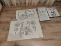 Ръчно бродирани, битови ковьори за стена, снимка 2
