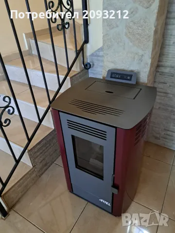 Италианска суха пелетна камина ARTEL FIREPLUS 8 kW (Бордо) – С документи!