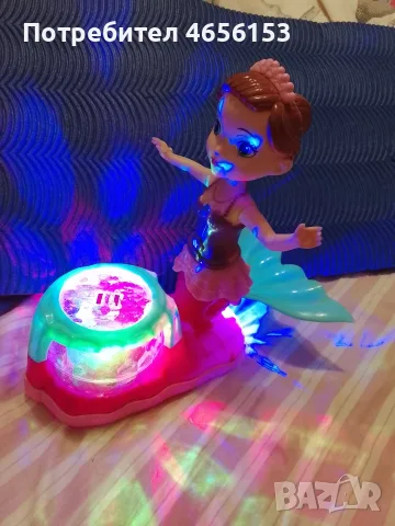 КУКЛА РУСАЛКА с LED проектор и музика Lala, снимка 4 - Музикални играчки - 56574817