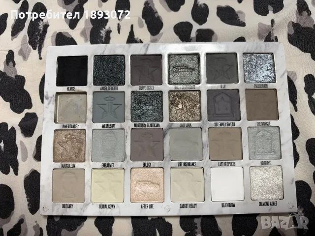 Jeffree Star Cremated palette , снимка 3 - Козметика за лице - 56706854